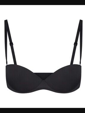 SKIMS Ultimate Push Up Strapless Bra In Onyx Size 34B NWT